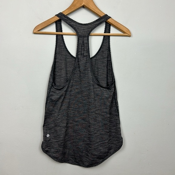 Lululemon 105 F Singlet Heathered Black Sz 6 - Picture 11 of 15